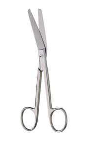 Ferguson Operating & Suture Scissors, Blunt/Blunt, Angled-On-Flat, 6 1/2" (16.5 Cm)